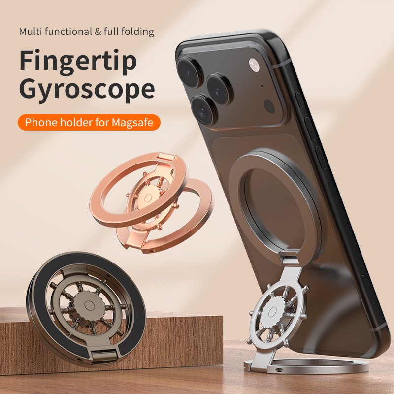 Desk Accessories - Penyangga Cincin Magnetik untuk Ponsel, Gyroskop