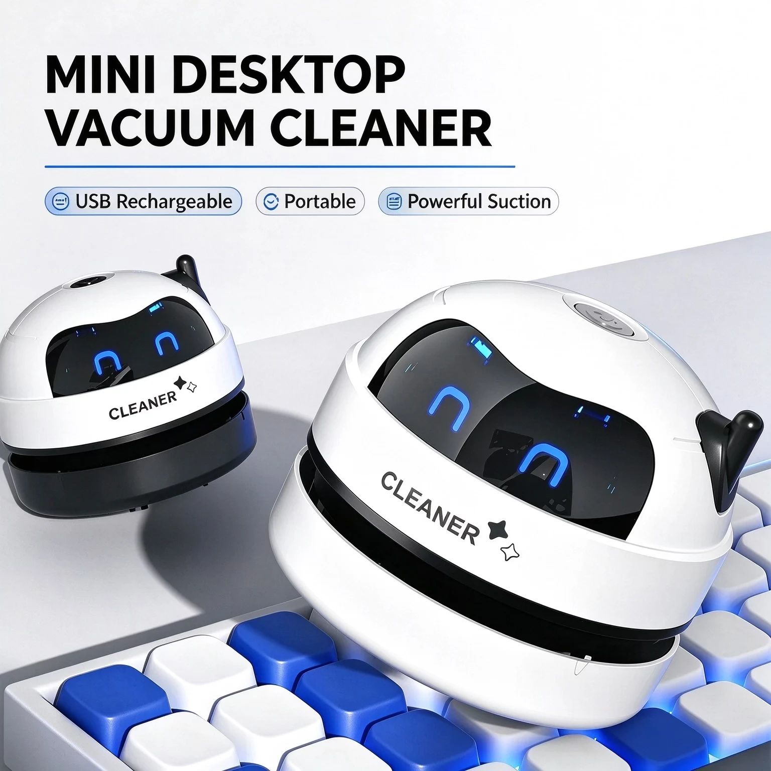 Mini Desktop Vacuum Cleaner For Eraser Dust - Penyedot Debu Mini Portabel untuk Meja