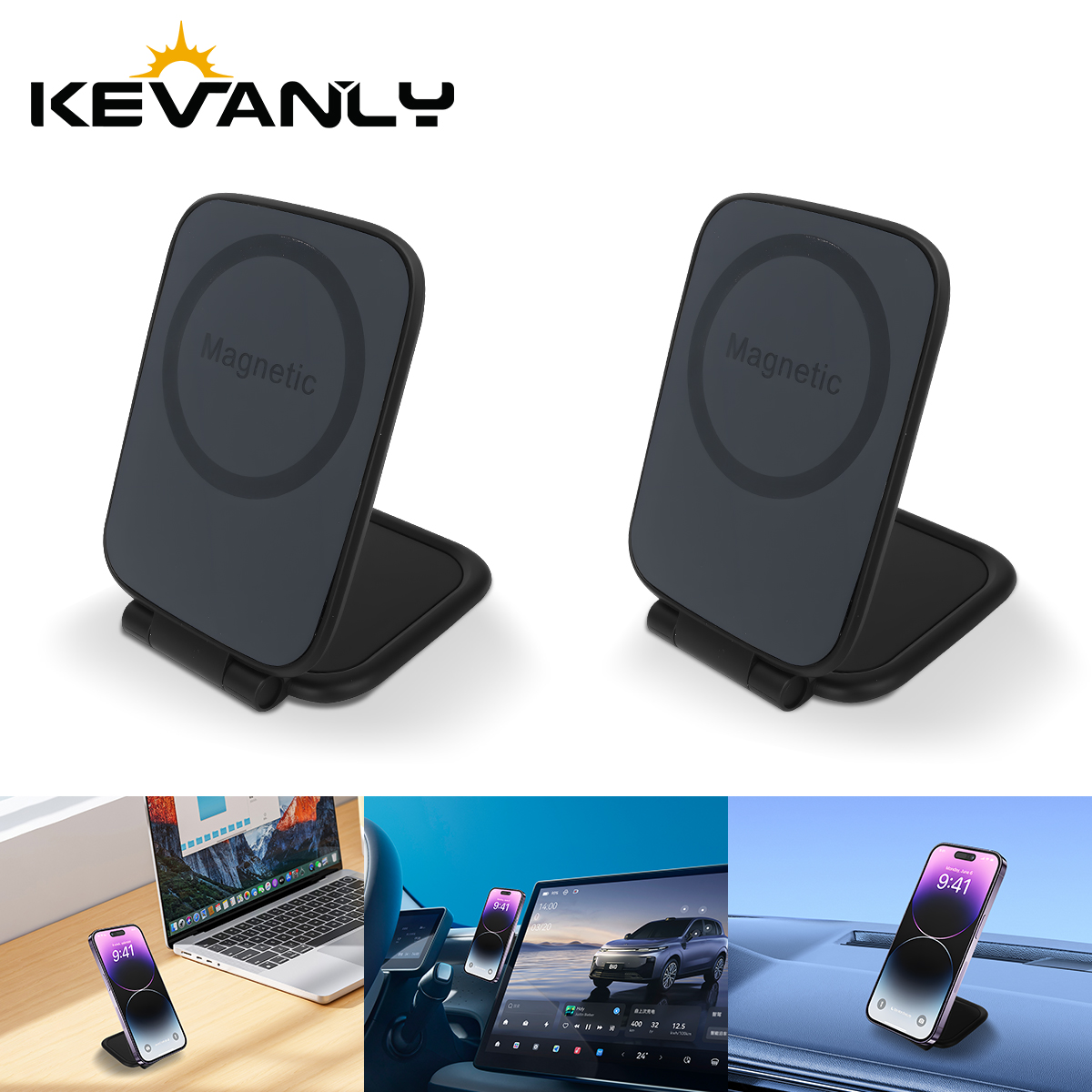 Desk Accessories - Dudukan Ponsel Magnetik Mobil Ultra Tipis