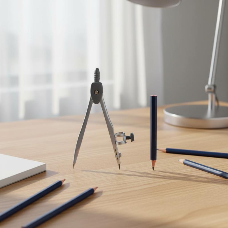 Set Kompas dengan Pengunci Log - Math Geometry Set With Compass ulasan dan harga